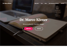 Tablet Screenshot of marcokoerner.com